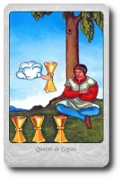 Four of Cups minor arcana tarot