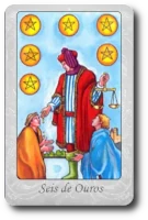 Six of Pentacles minor arcana tarot