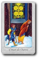 Five of Pentacles minor arcana tarot