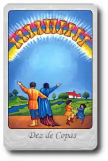 Dez de Copas combinações com todos os Arcanos do Tarot - Guia completo Oriana