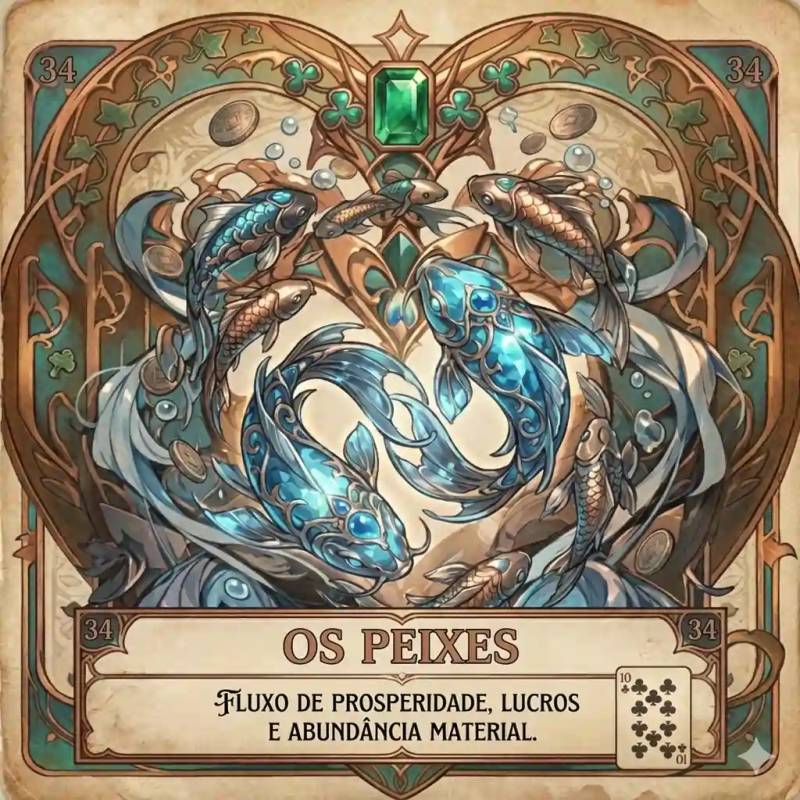 O Jardim (Carta 20) - combinações para dinheiro e trabalho no Baralho Cigano