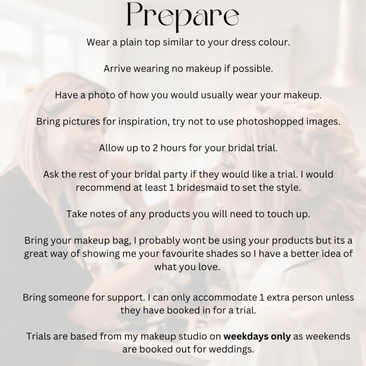 Prepare for your trial