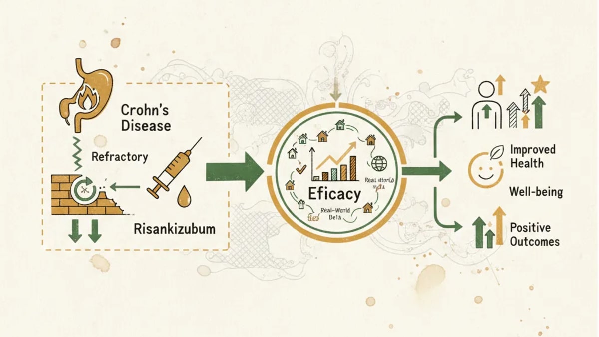 Risankizumab Shows Efficacy in Refractory Crohn's Real-World Data