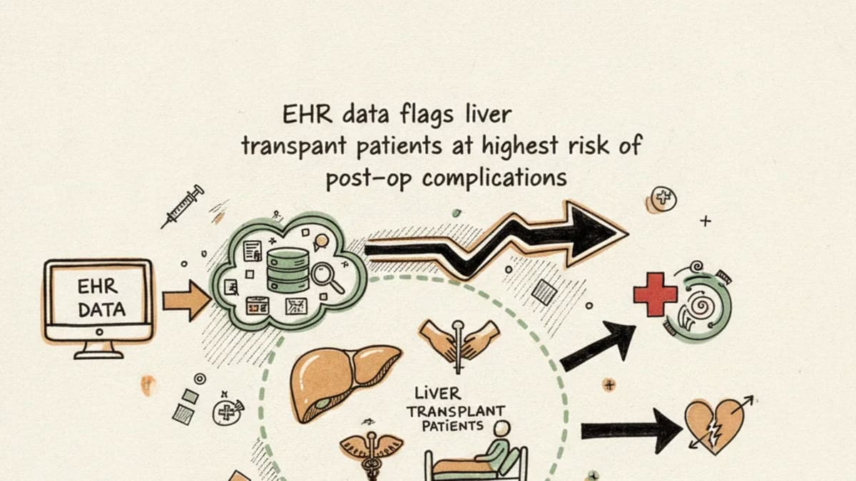 EHR-derived marker flags liver transplant recipients at high risk of early death