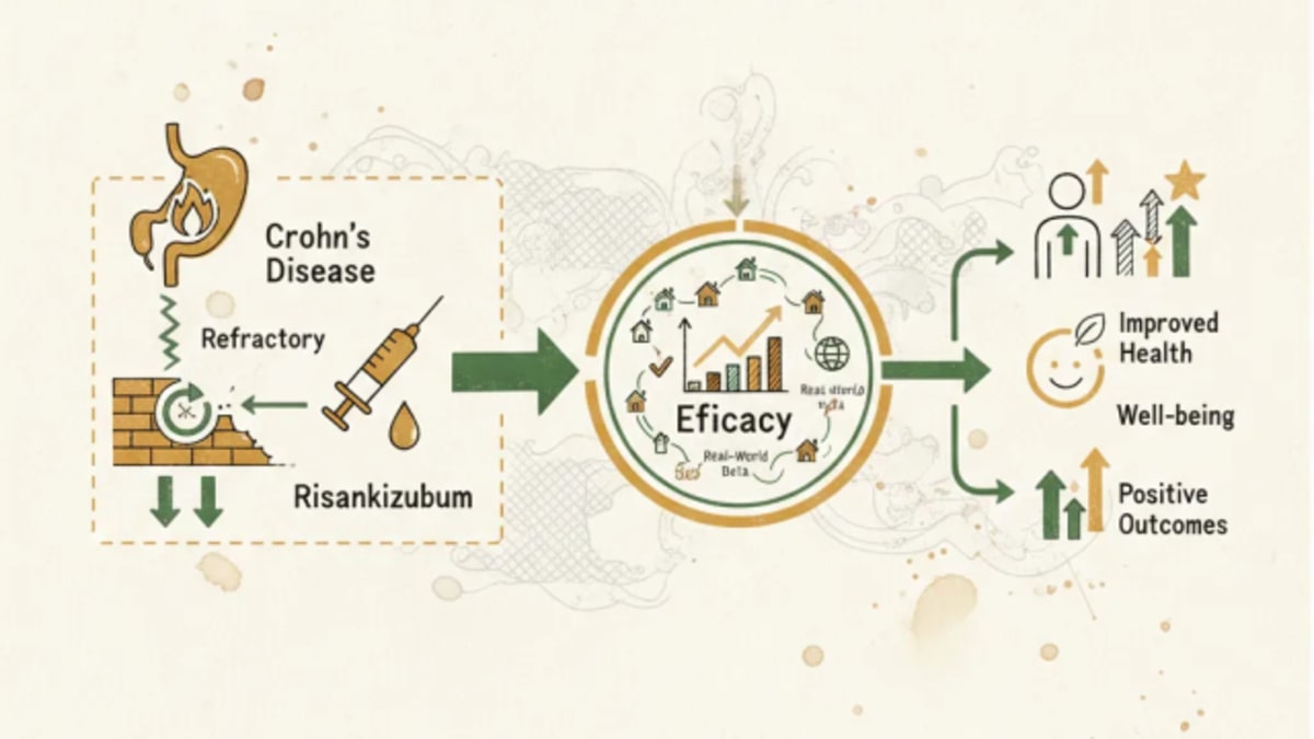 Risankizumab Shows Efficacy in Refractory Crohn's Real-World Data