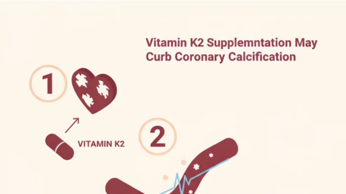 Vitamin K2 Supplementation May Curb Coronary Calcification