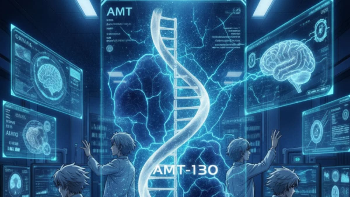 AMT-130 in Huntington disease: What early gene therapy data really tell us