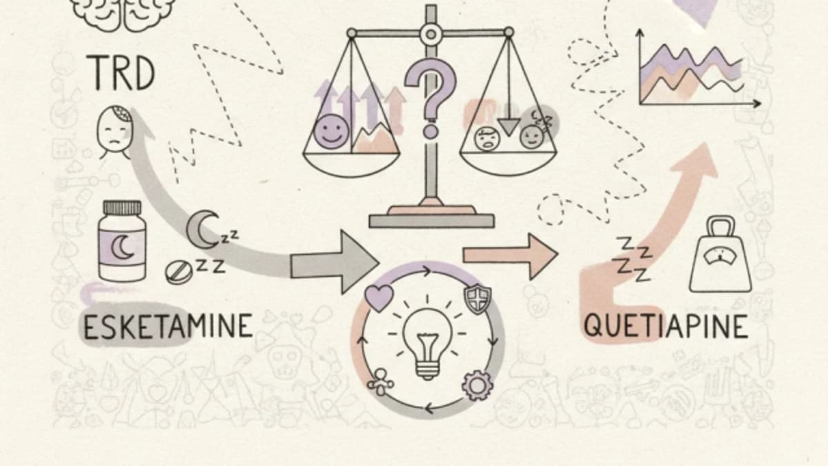 Esketamine vs. quetiapine: which augmentation strategy works for TRD?