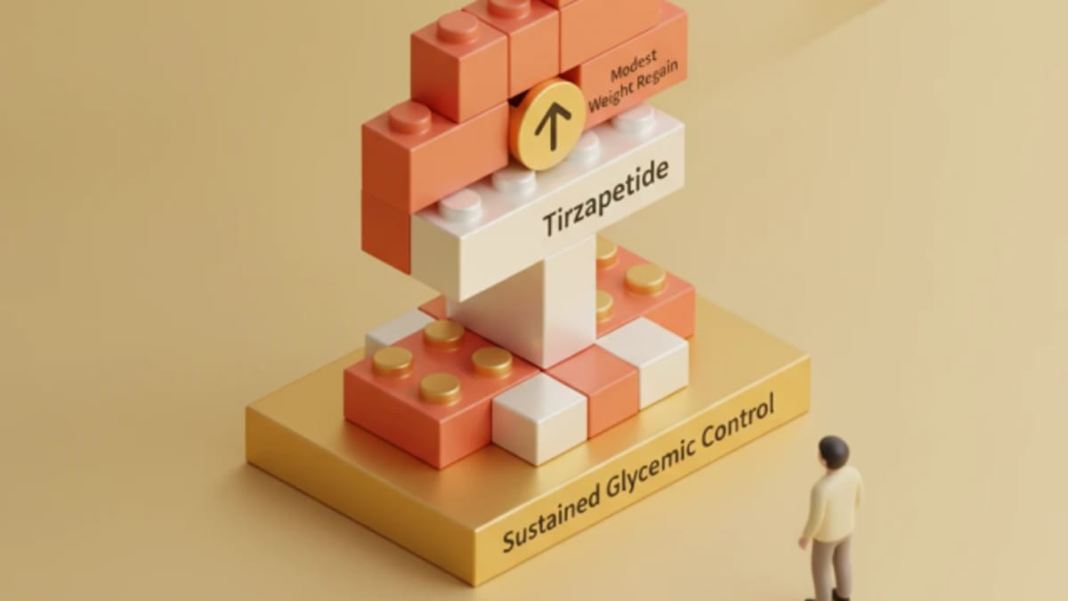 Tirzepatide: Why modest weight regain still matters for control?