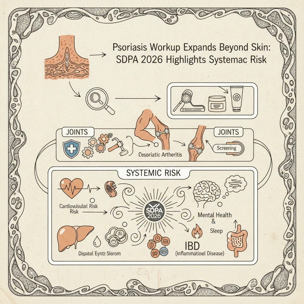 Psoriasis Workup Expands Beyond Skin: SDPA 2026 Highlights Systemic Risk