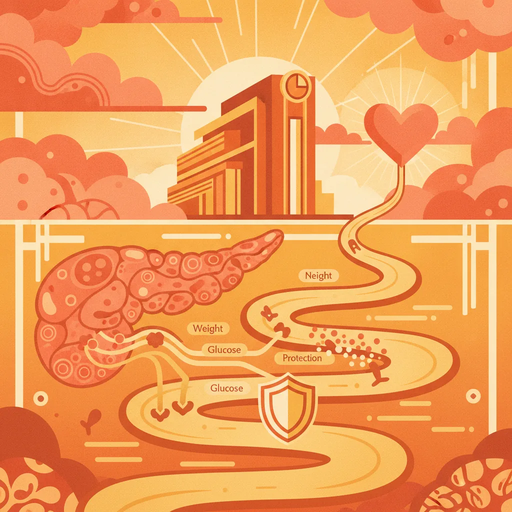 GLP-1 RAs Reduce CV Risk in T2D Via Weight, Glucose Pathways
