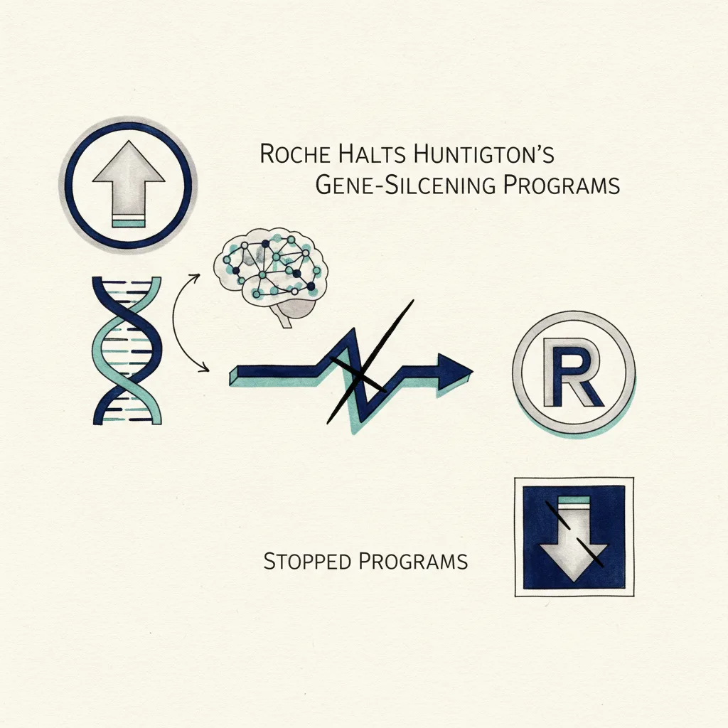 Roche Halts Huntington's Gene-Silencing Programs