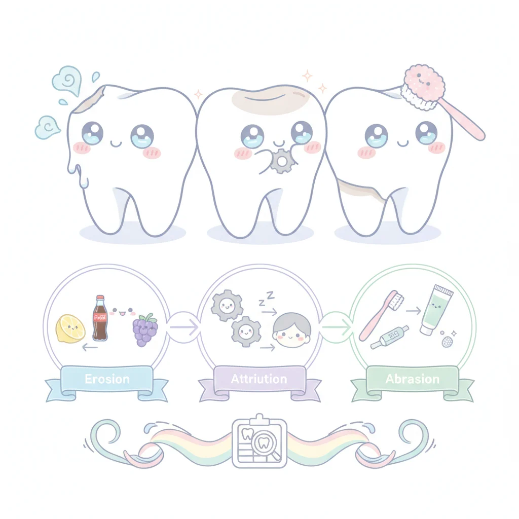 Erosion, Attrition, Abrasion: Why the Cause Changes the Dental Plan