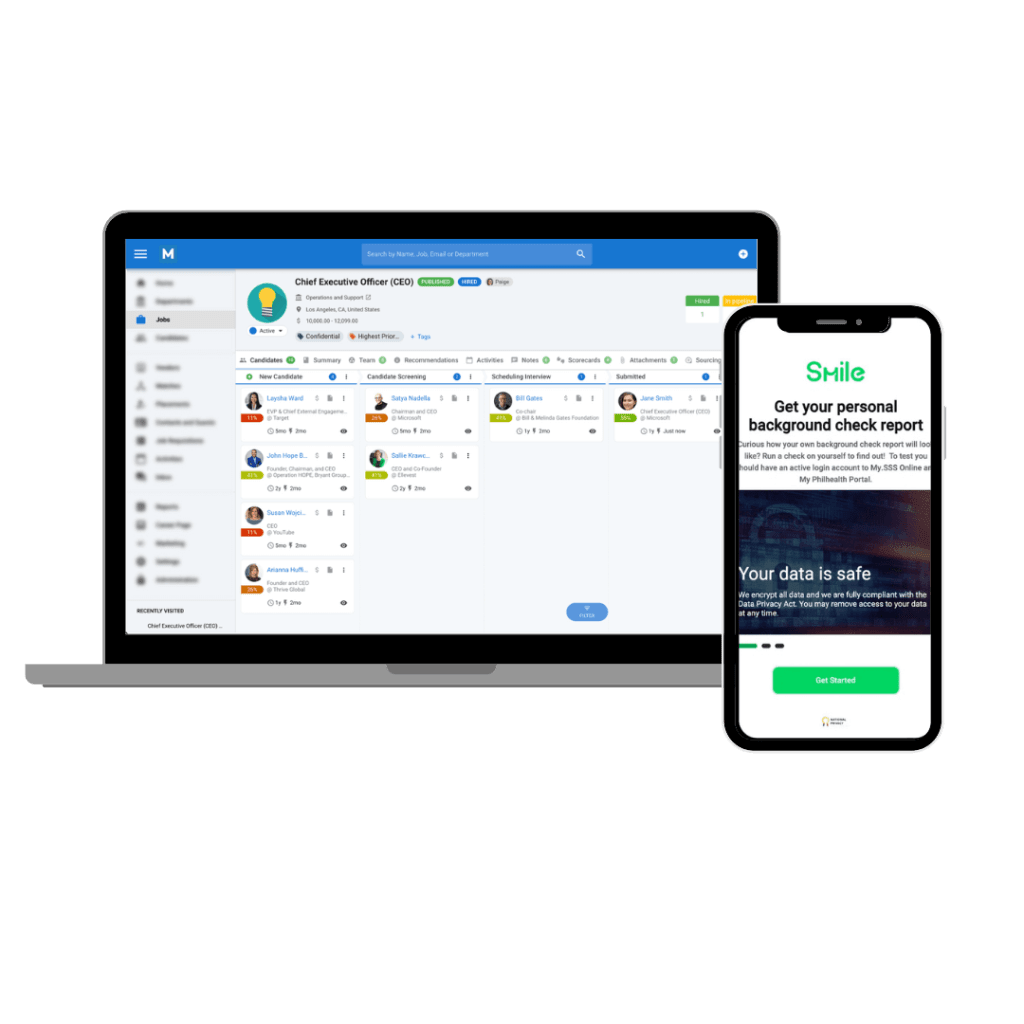 Talent Builder Screen Manatal