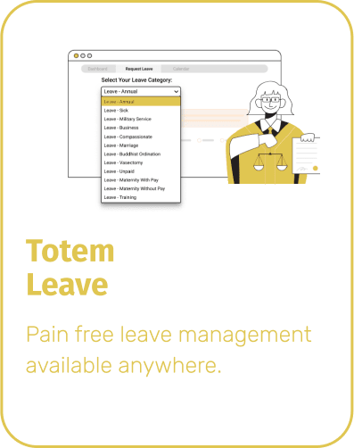 Product offerings: Totem Leave: Pain-free leave management available anywhere