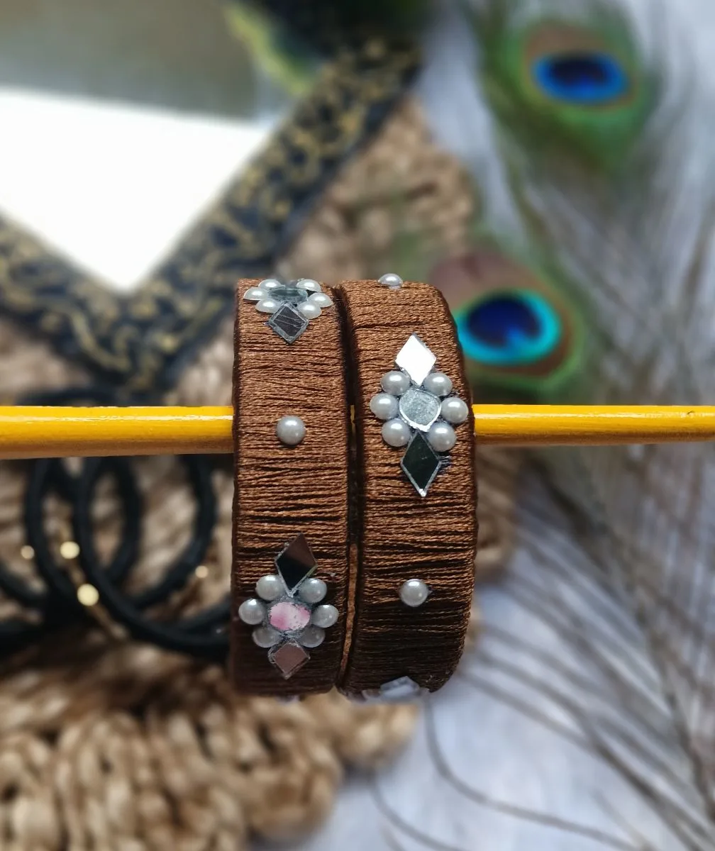 Handmade silk thread bangles view 2