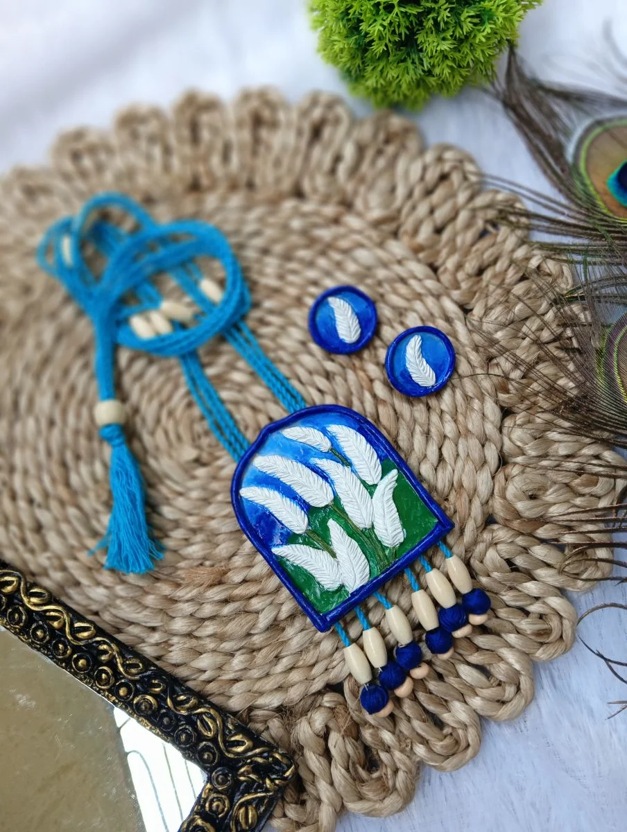Handmade clay jewellery view 2
