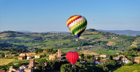 1-Hour Hot Air Balloon Flight Over Tuscany from Lucca