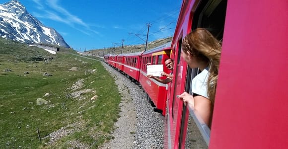 From Milan: Bernina Train, Swiss Alps & St. Moritz Day Trip