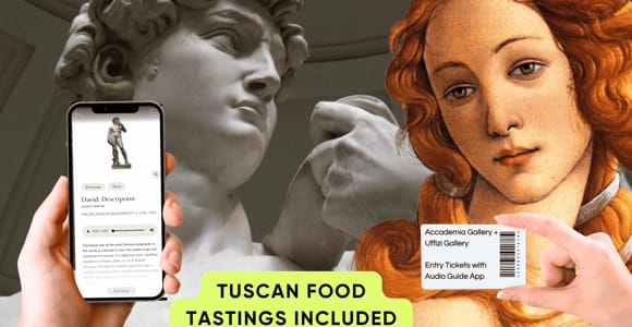 Florence: Uffizi & Accademia Timed Tickets with Audio App