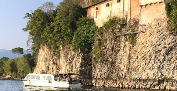 Jezioro Maggiore: łódź do Santa Caterina z Feriolo