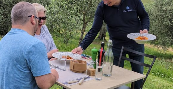 Pienza : Déjeuner gastronomique typique dans une ancienne ferme toscane