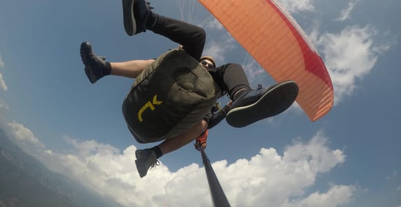 Tandem Paragliding over Lake Iseo