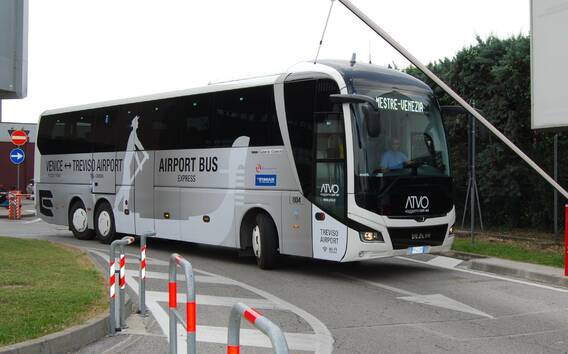 Treviso Airport to Mestre and Venice by Express Bus