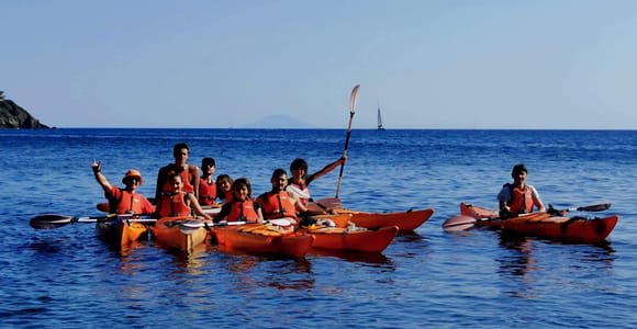 Capoliveri: Golfo Stella Kayak Tour with Optional Snorkeling