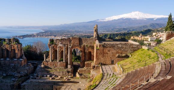 Von Catania: Tagestour zum Ätna und nach Taormina mit Mittagessen