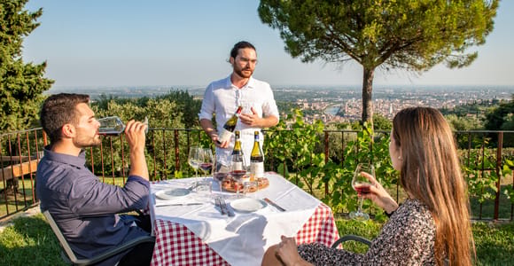 Verona: degustazione di vini con snack e viste panoramiche