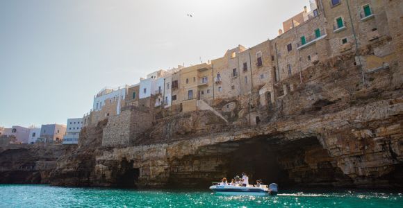 Polignano a Mare : sortie en bateau avec Prosecco et en-cas
