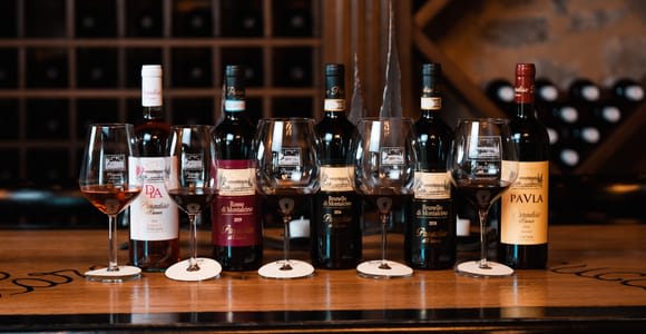 Montalcino : dégustation de vin Brunello avec spécialités toscanes