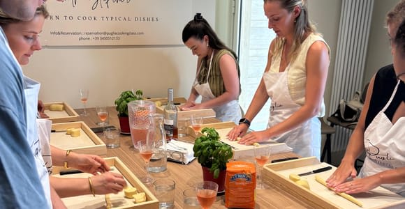 Polignano a Mare : masterclass pâtes et focaccia avec vin
