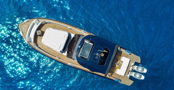 Dolphin watching Aperitif on board in luxury private tour