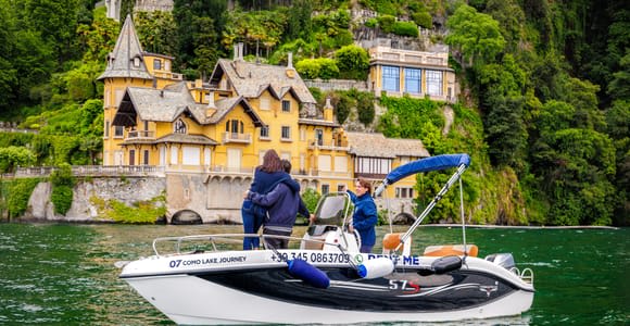 Lago di Como: tour privato in barca di 1 ora con skipper