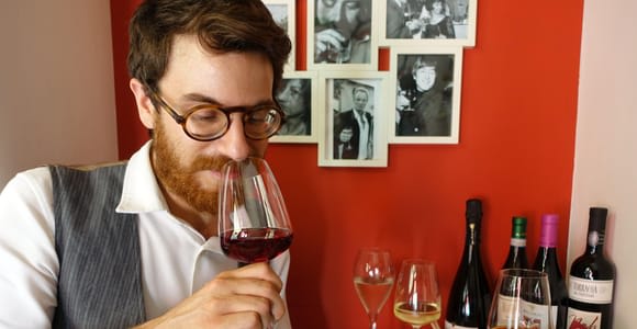 Cata de vinos en el centro de Turín