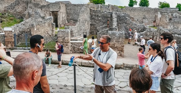 Depuis Naples ou Sorrente : visite d'une demi-journée à Pompéi