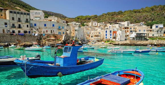 Ab Palermo: Favignana und Levanzo, Abholung vom Zentrum