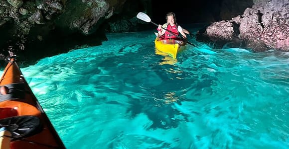 Porto Selvaggio kayak tour + tuffi + bagno in sorgente