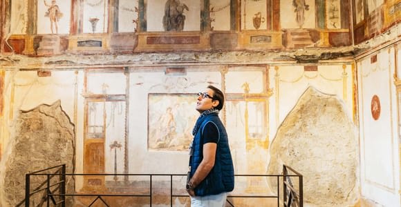 Depuis Naples : Excursion combinée d'une journée au mont Vésuve et aux ruines de Pompéi