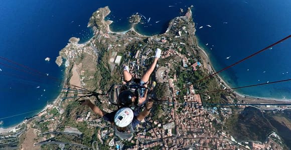Paragliding Tandem Taormina + Video/Foto e GoPro + Acrobazia
