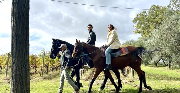 Balade à cheval dans les vignobles de Montepulciano