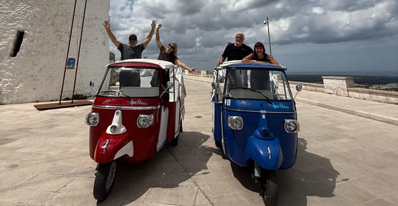 Ostuni: Panoramatour durch die Weiße Stadt im 100 % ÖKO-Ape-Car