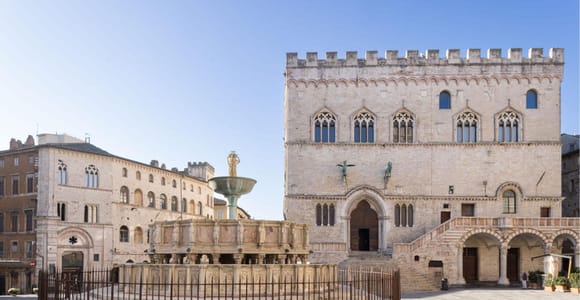 Perugia: Tour a pie por el casco antiguo, Piazza IV Novembre