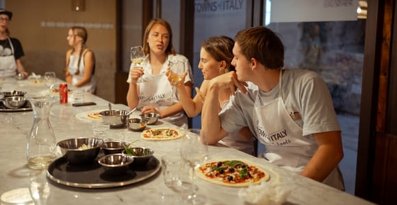 Palermo: Pizza- und Gelato-Kochkurs mit Abendessen und Wein