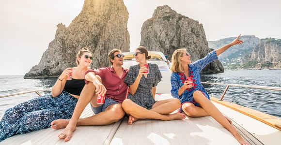 Sorrente : Tour en bateau exclusif de Capri et Grotte bleue en option