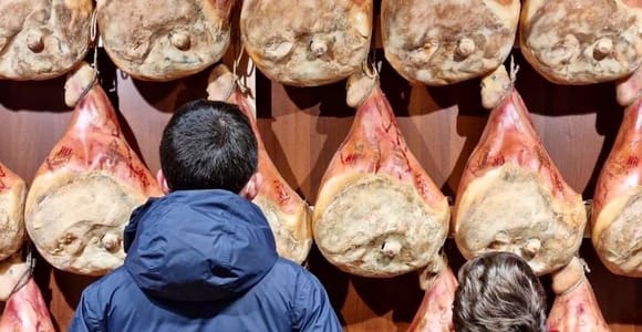 Langhirano: degustación de jamón y Parmigiano Reggiano