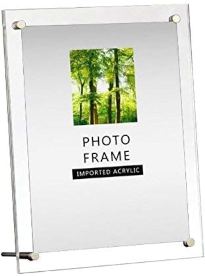 Modern Acrylic Photo Frame - Desktop/Free Standing (6x20.32 cm)