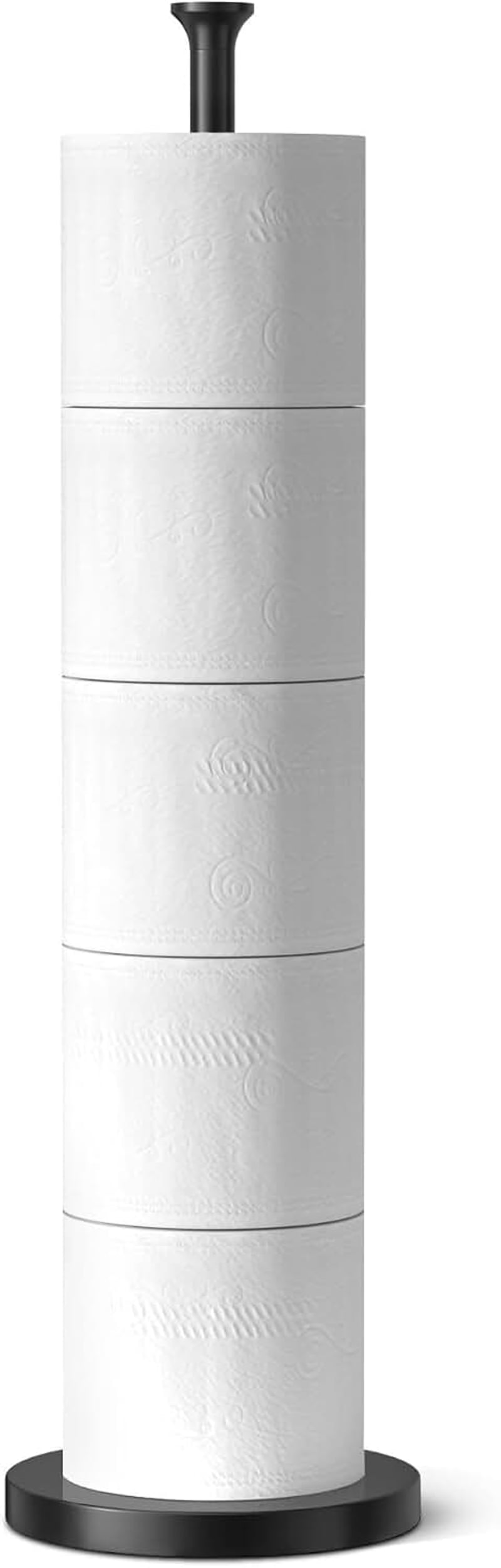 Toilet Roll Holder Stand(with Reserve Function), Free-Standing Toilet Paper Storage Holder, Stainless Steel Toilet Paper Holder Stand for Bathroom & Toilet Spare Rolls Storage